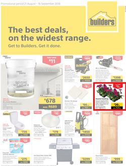 Builders Western Cape : The Best Deals On The Widest Range (21 Aug - 16 Sept 2018), page 1