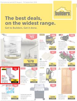 Builders Western Cape : The Best Deals On The Widest Range (21 Aug - 16 Sept 2018), page 1