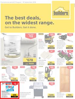 Builders Western Cape : The Best Deals On The Widest Range (21 Aug - 16 Sept 2018), page 1