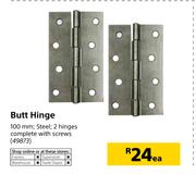 Butt Hinge 100mm-Each