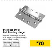 Stainless Steel Ball Bearing Hinge
