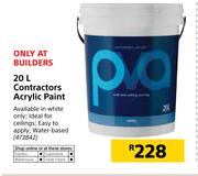 20Ltr Contractors Acrylic Paint