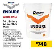 Duram 20Ltr Endure All Weather Matt