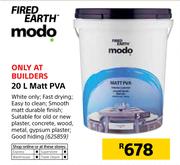 Fired Earth Modo 20Ltr Matt PVA