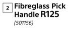 Builders Fibreglass Pick Handle