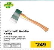 Hatchet With Wooden Handle