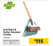 Lasher Leaf Rake & Gutter Sweeper Combo