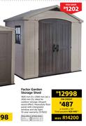 Keter Factor Garden Stronge Shed 1820mm I x 2566mm W x 2430mm H