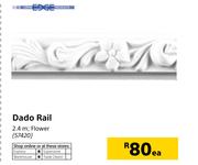 Edge Dado Rail 2.4m-Each