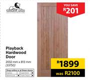 Swart Land Playback Hardwood Door 2032mm x 813mm