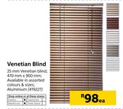 25mm Venetain Blind 470mm x 900mm-Each