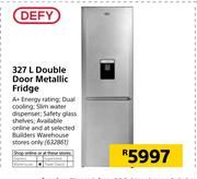 Defy 327Ltr Double Door Metallic Fridge