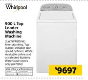 Whirlpool 900Ltr Top Loader Washing Machine3LWTW4815FW