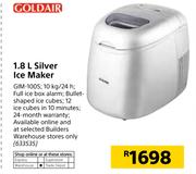Goldair 1.8Ltr Silver Ice Maker GIM-100S