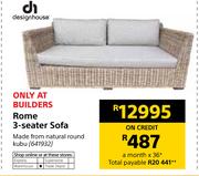 Design House Rome 3 Seater Sofa