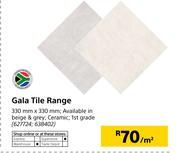 Gala Tile Range 330mm x 330mm-Per Sqm