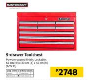 Master Craft 9 Drawer Toolchest