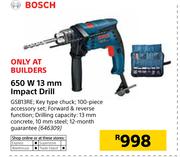 Bosch 650W 13mm Impact Drill GSB13RE