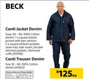 Beck Conti Jacket Denim-Each