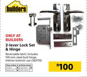 3 Lever Lock Set & Hinge