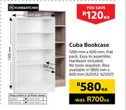 Home & Kitchen Cuba Bookcase 1200mm x 600mm-Each