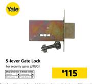 Yale 5-Lever Gate Lock