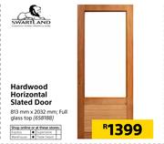 Swartland Hardwood Horizontal Slated Door 813mm x 2032mm
