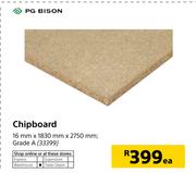 PG Bison Chipboard 16mm x 1830mm x 2750mm-Each