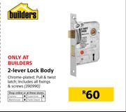 Builders 2-Lever Lock Body