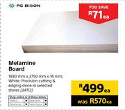 PG Bison Melamine Board 1830mm x 2750mm x 16mm-Each