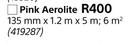 Pink Aerolite 135mm x 1.2m x 5m-6Sqm