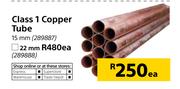 Class 1 15mm Copper Tube-Each