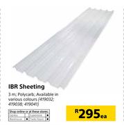 IBR Sheeting 3m-Each