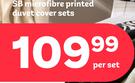 SB Microfibre Printed Duvet Cover Sets-Per Set