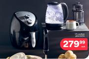 1.7L Cordless Glass Kettle-Each
