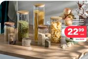 Bamboo Glass Canisters-300ml