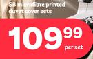 SB Microfibre Printed Duvet Cover Sets-Per Set