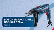 Bosch Impact Drill GSB 570 570W