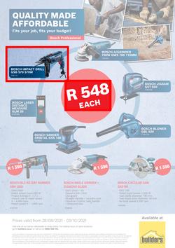 Builders : Bosch Power Tools Promotion (28 August - 3 October 2021), page 2