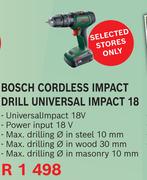 Bosch Cordless Impact Drill Universal Impact 18