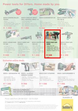 Builders : Bosch Power Tools Promotion (28 August - 3 October 2021), page 3