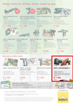 Builders : Bosch Power Tools Promotion (28 August - 3 October 2021), page 3