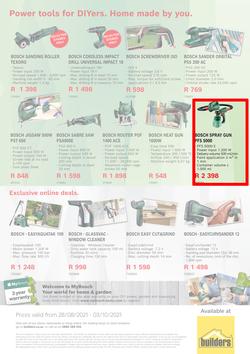 Builders : Bosch Power Tools Promotion (28 August - 3 October 2021), page 3