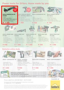 Builders : Bosch Power Tools Promotion (28 August - 3 October 2021), page 3