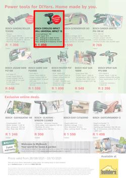 Builders : Bosch Power Tools Promotion (28 August - 3 October 2021), page 3