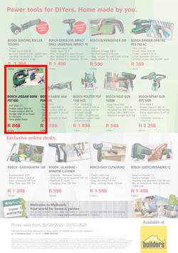 Builders : Bosch Power Tools Promotion (28 August - 3 October 2021), page 3