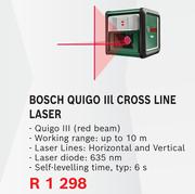 Bosch Quigo IIL Cross Line Laser