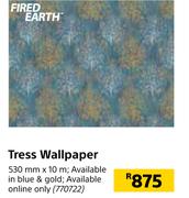 Fired Earth Tress Wallpaper-530mm x 10m