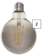 Lightworx 7W 806 Lumen Amber Filament Light
