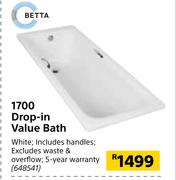 Betta 1700 Drop In Value Bath